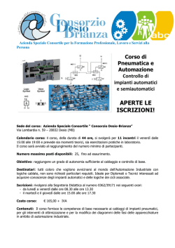 per saperne di più - Azienda Speciale Consortile Consorzio Desio