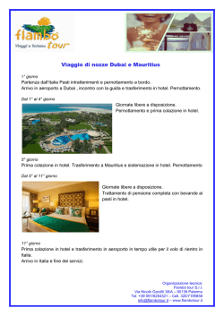 Dubai&Mauritius - Flamb&ograve; Tour Srl