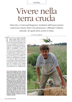 Vivere nella Terra cruda