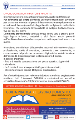 infortuni e malattia
