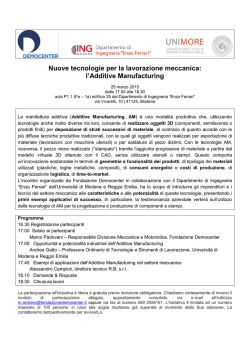 Invito additive manufacturing