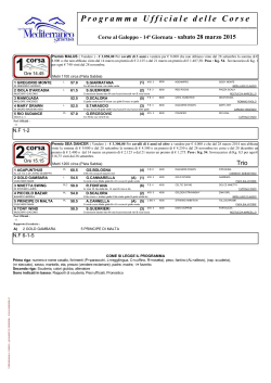 Programma Ufficiale delle Corse