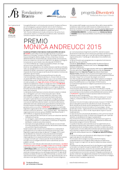 premio monica andreucci 2015 - Università degli Studi di Firenze