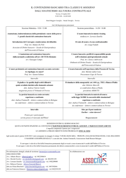 il contenzioso bancario tra classico e moderno dall