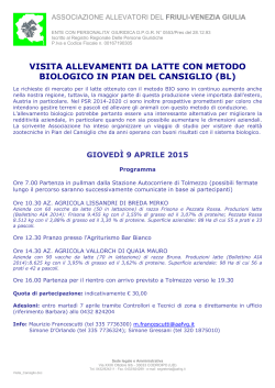 Scarica il programma - Associazione Allevatori del Friuli Venezia