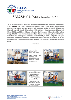 SMASH CUPdi badminton 2015