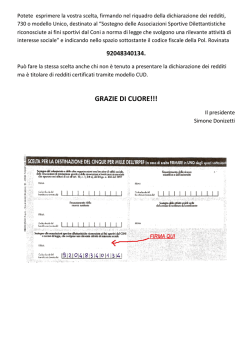 GRAZIE DI CUORE!!! - ASD Polisportiva Rovinata