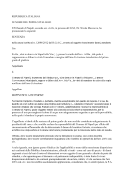 pdf La sentenza del Tribunale di Napoli n. 14990/15 - Enti Locali