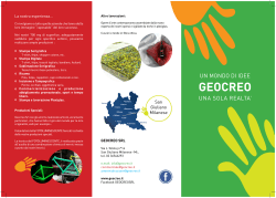 scarica pdf presentazione - Geocreo Realizzazione Stampa
