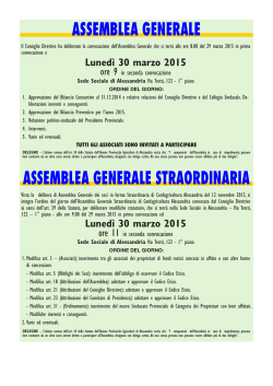 assemblea generale - Confagricoltura Alessandria