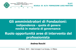 Intervento a cura di Andrea Rocchi