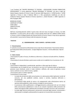 Scarica lo Statuto dell`associazione