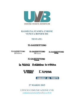 27 marzo 2015 - Unione Veneta Bonifiche