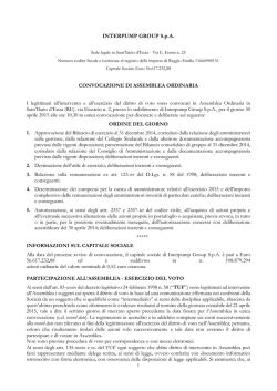 INTERPUMP GROUP S.p.A.