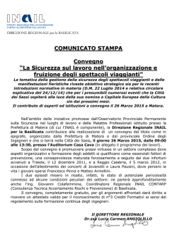 Comunicato stampa del convegno (.pdf - 153 kb)