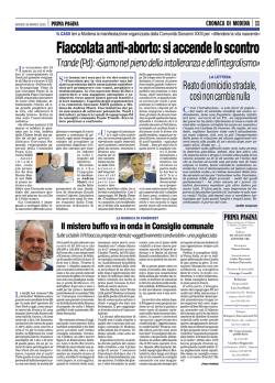 Fiaccolata anti-aborto: si accende lo scontro