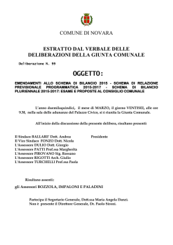 DGC esame emendamenti