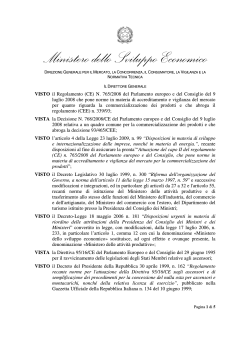 Decreto 26 marzo 2015 - Ministero dello Sviluppo Economico