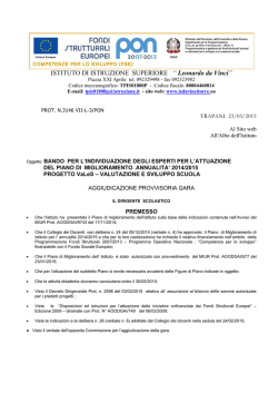 grad provv ESPERTI VALES.pdf - Istituto d`Istruzione Superiore L.da