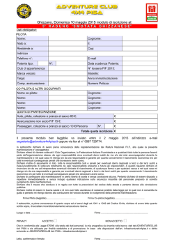 iscrizione 2015 RB.pdf - Adventure Club 4x4 Pisa