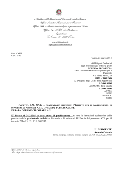 Circ. n. 052 - Istituto Comprensivo PADRE GEMELLI