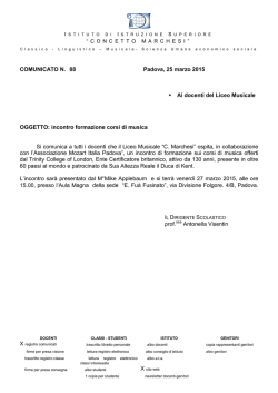 incontro formazione corsi di musica Si comuni