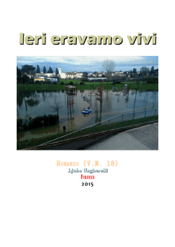 Ieri eravamo vivi - Prima di copertina