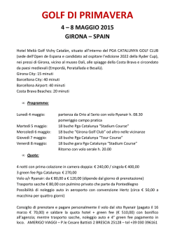 golf di primavera 4 &ndash; 8 maggio 2015 girona &ndash; spain