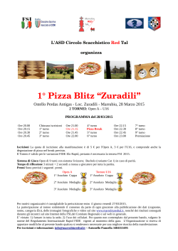 1° Pizza Blitz “Zuradili”