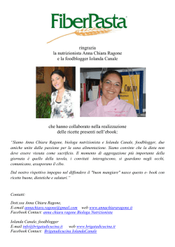 Ebook dott.ssa Anna Chiara Ragone e foodblogger