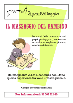 IL MASSAGGIO DEL BAMBINO