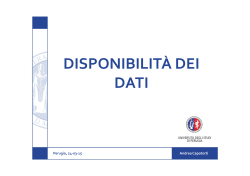 Presentazione Capotorti - Università degli Studi di Perugia