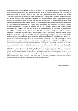 Il Liceo Scientifico "Lorenzo Mossa" Di Olbia ha organizzato un