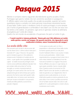 La lettera di Pasqua degli Ugolini