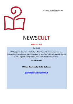 NEWSCULT - Arcidiocesi di Torino