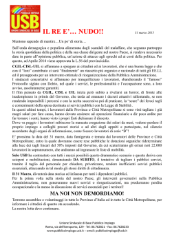 Il Re e nudo - USB Pubblico Impiego