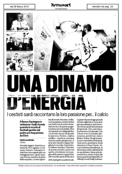 I cestisti sardi raccontano la loro passione per... il