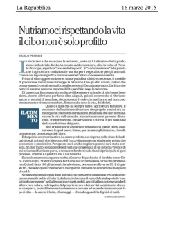 La Repubblica 16 marzo 2015