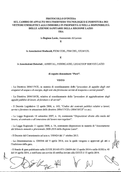 protocollo d`intesa multiservizio 17 marzo - Fiom