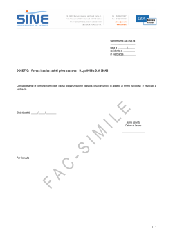 Revoca nomina addetto primo soccorso