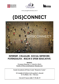 (DIS)CONNECT - Scuola Secondaria di I grado "D. Cosola"