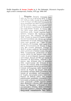 Jacopo Virgilio - Biblioteca Universitaria di Genova