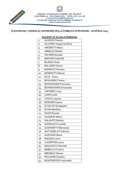 docenti primaria - Scuola primaria