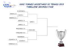 xxxi torneo societario di tennis 2015 tabellone seconda