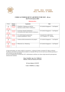 Programma/Calendario - Ordine degli Ingegneri della Provincia di