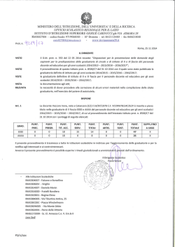 Decreto Rettifica II Fascia Infanzia - VACCARO