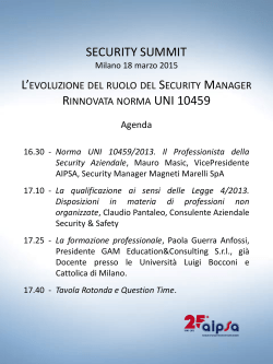 Agenda Security Summit 2015