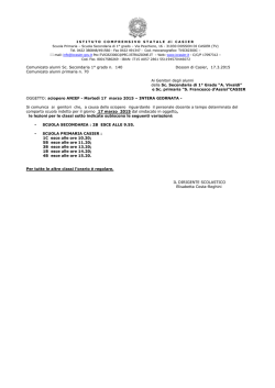 ISTITUTO COMPRENSIVO STATALE DI SCUOLA ELEMENTARE E