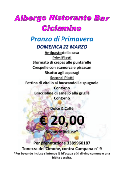 Domenica 22 Marzo 2015