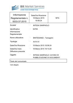 Informazione Regolamentata n. 0033-37-2015